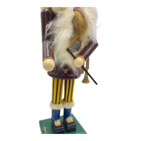 Vintage 14 Nutcracker, Musician With Drum (missing) And Trumpet?? - Picture 4 of 5